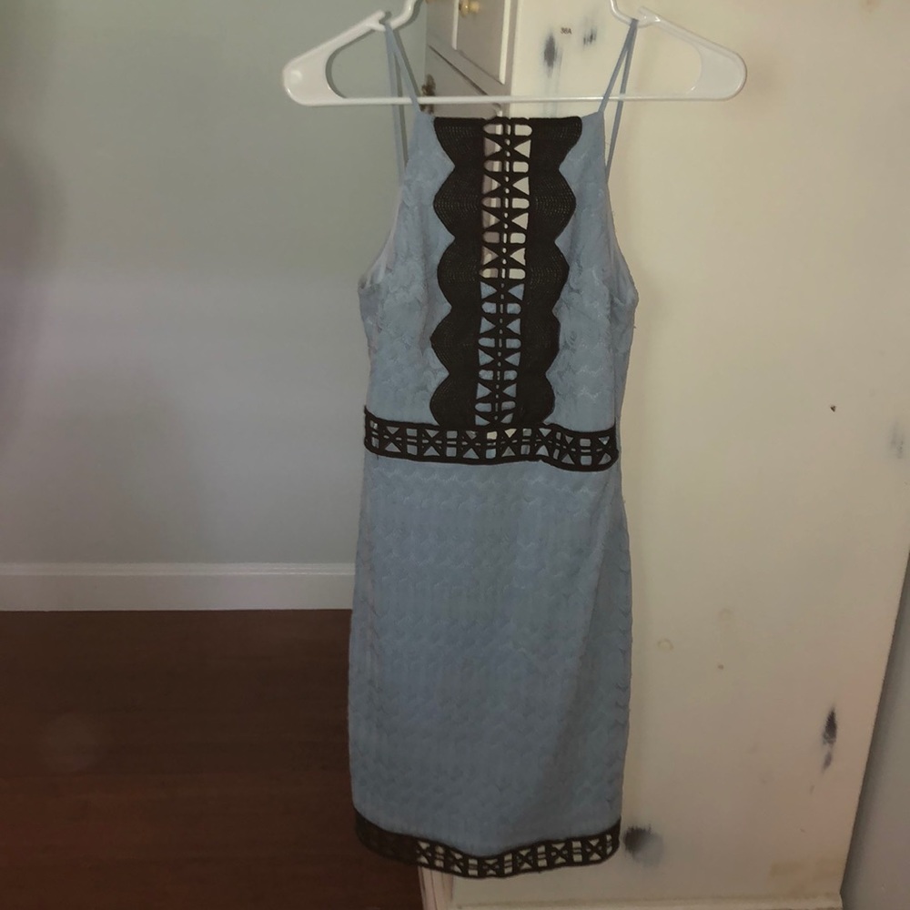 Blue TopShop fitted dress